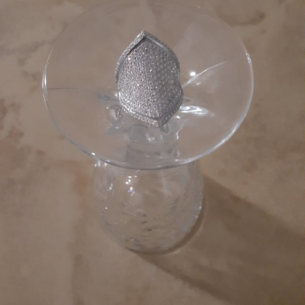 Contemporary 14K White Gold Diamond Ring